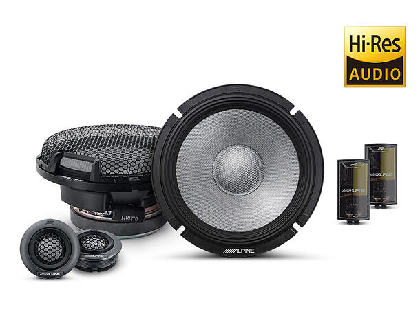 Alpine R2-S65c - komponentsett R-Serie 6,5" komponentsett 65Hz-40kHz 