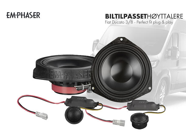 Emphaser EM-FTF2 - komponentsett Tilpasset Fiat Ducato 3/8 