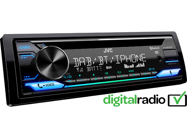 JVC KD-DB922BT - CD med DAB+ ACX Vinduantenne inkludert 