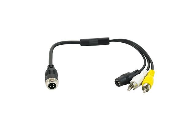 Overgangskabel fra 4 pin han til RCA han 30cm 