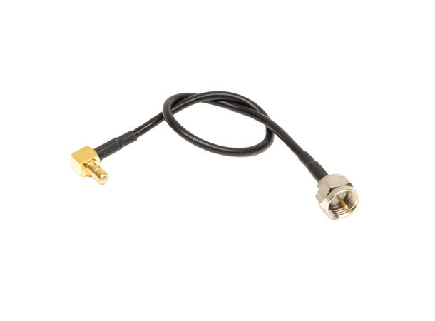 SMB han - F han (bulk) 20cm vinkel SMB F adapter 