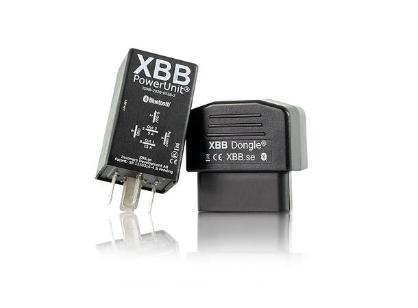 Trådløst styrt styrestrøm rele (OBD) XBB Dongle og XBB PowerUnit