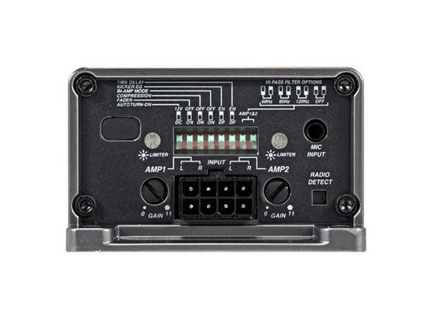 Kicker KEY2004 forsterker 4x50W Auto DSP m mikrofon 