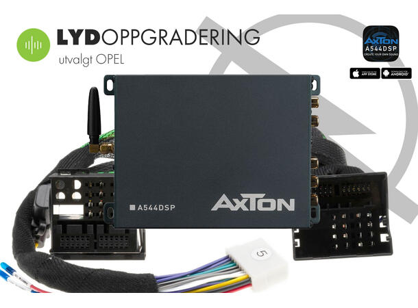 Lydoppgradering OPEL Plug & Play DSP forsterker 