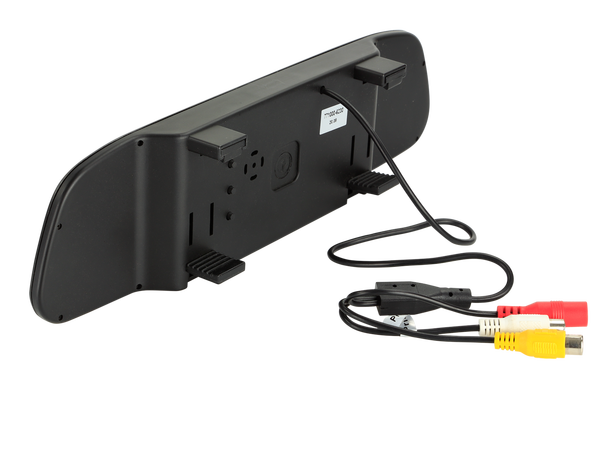 Speilmonitor, universal 4,3", 2X video inn 