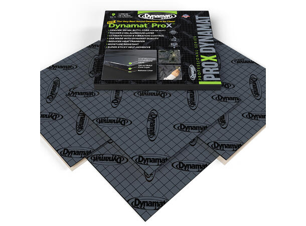 Dynamat ProX - dempematte Tykkere, mer robust, mer demping 