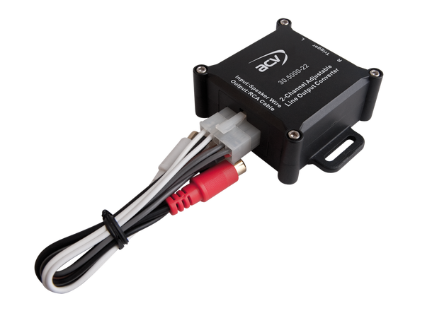 Høy/lavnivå adapter m/remote Premium, 2 kanaler, 150Watt 