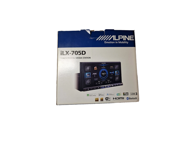 Alpine iLX-705D (B-vare) 7  Digital Media Station(universal 2-DIN 