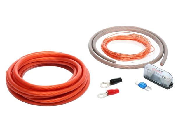 Audio System 20mm² strømkabelsett Tysk kvalitet, OFC, Mini ANL sikring 