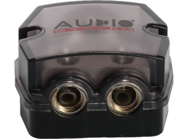 Audio System strømfordeler 1 x 35–50 mm² inn, 2 x 35–50 mm² ut 