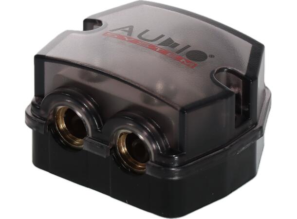 Audio System strømfordeler 1 x 35–50 mm² inn, 2 x 35–50 mm² ut 