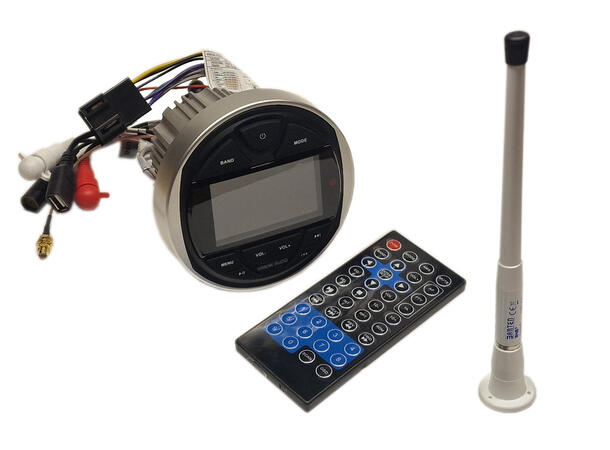 Marine Stereo med DAB+, Bluetooth og Banten Antenne | Audiocom