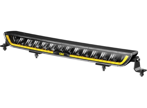 OZZ XB1 P20" fjernlys ledbar, kurvet m/posisjonslys SORT utførelse 