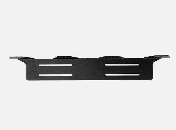 Skiltbrakett Rustfri For fire lamper. Sortlakkert. 