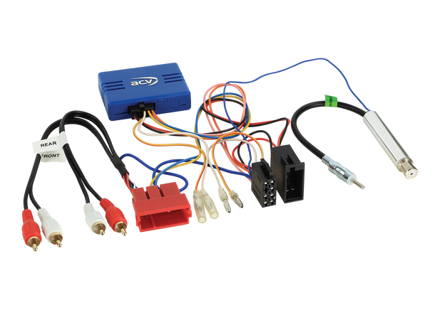 Aktiv adapter til Audi ISO/mini ISO m/antenne adaper 