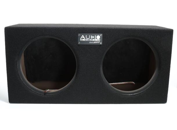 Audio System dobbel 10" basskasse Tom lukket basskasse på 2x23 liter 