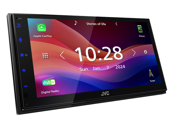 JVC KW-M695DBW - (B-vare) 2DIN, tråløs Apple Carplay/Android Auto 