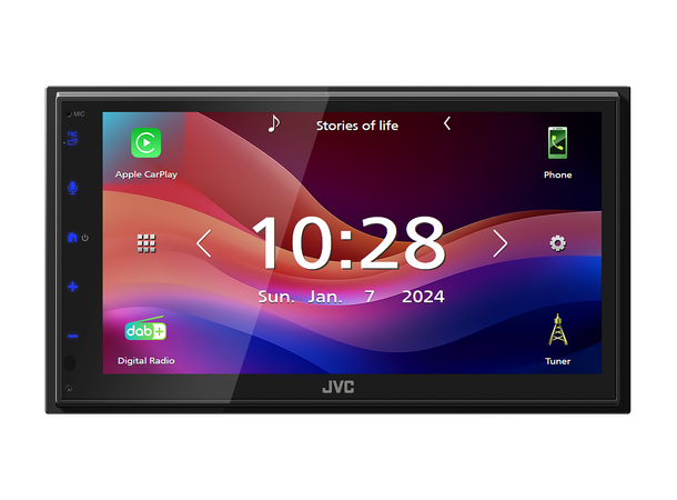 JVC KW-M695DBW - (B-vare) 2DIN, tråløs Apple Carplay/Android Auto 