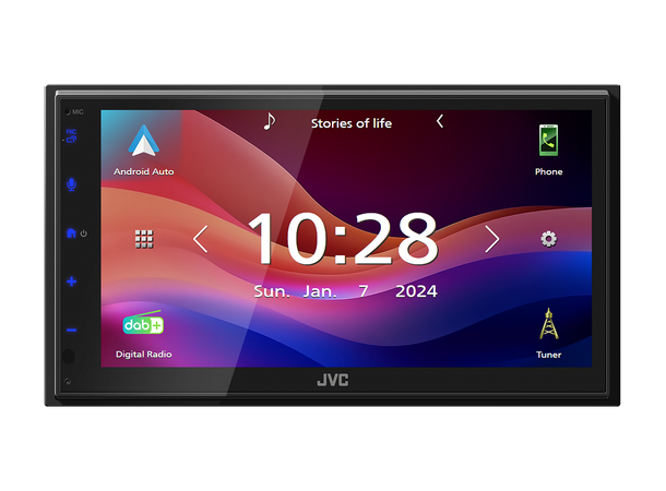 JVC KW-M695DBW - hovedenhet 2DIN, tråløs Apple Carplay/Android Auto 