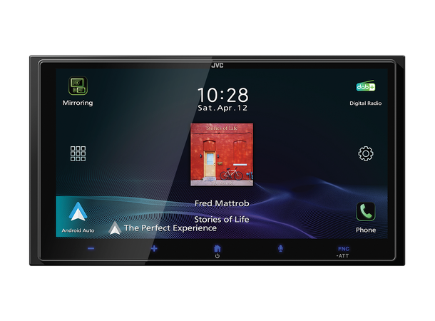 JVC KW-M795DBW - hovedenhet 2DIN 6,92" skjerm,CarPlay,Android Auto,HDMI 