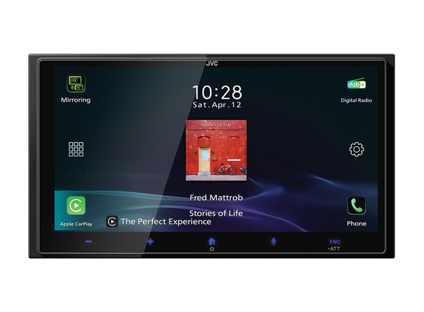JVC KW-M795DBW - hovedenhet 2DIN 6,92" skjerm,CarPlay,Android Auto,HDMI 