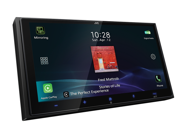 JVC KW-M795DBW - hovedenhet 2DIN 6,92" skjerm,CarPlay,Android Auto,HDMI 
