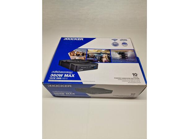 Kicker HS10 - aktiv subwoofer (B-vare) 10" flatt kabinett 
