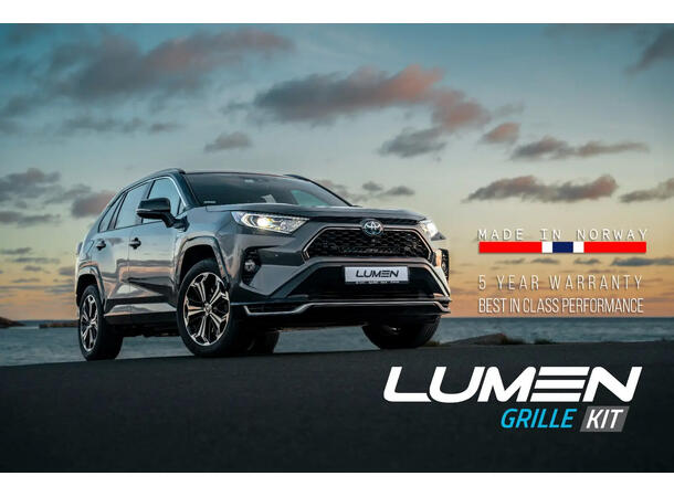 Lumen grillkit Toyota Rav4 Hybrid Modelltilpasset Rav4,2019+, 22894 lumen 