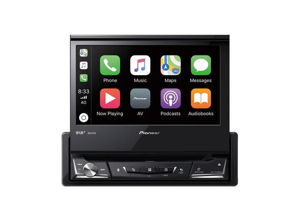 Pioneer AVH-Z7200DAB Flip-ut, DAB+, BT, 3 linje ut, Carplay 