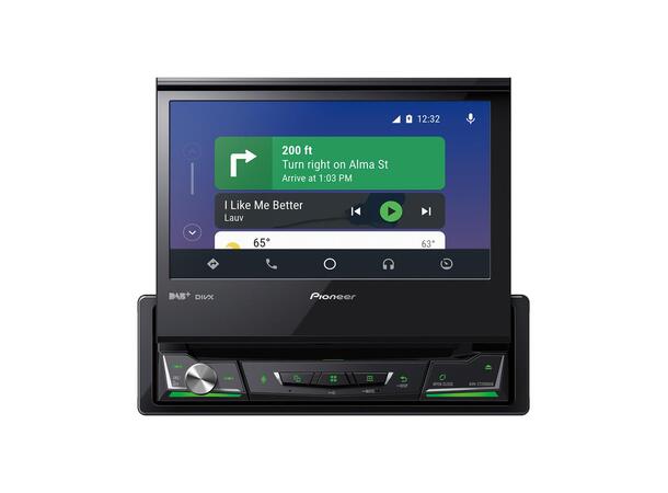 Pioneer AVH-Z7200DAB Flip-ut, DAB+, BT, 3 linje ut, Carplay 