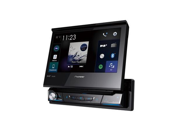 Pioneer AVH-Z7200DAB Flip-ut, DAB+, BT, 3 linje ut, Carplay 