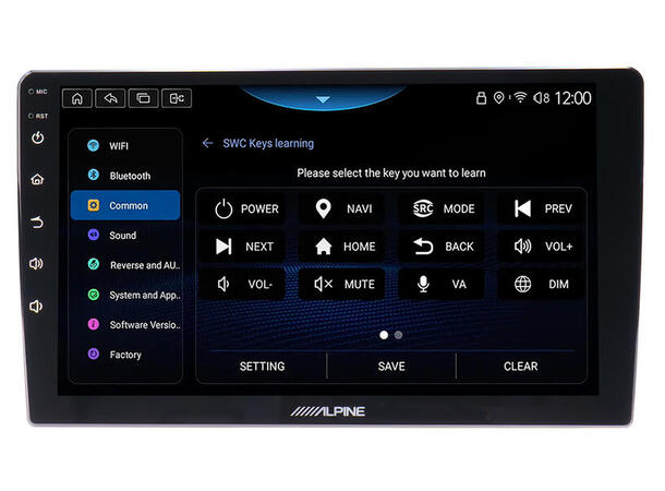 Alpine digital mediaspiller - INE-AW409S Android spiller, 9" touchskjerm 