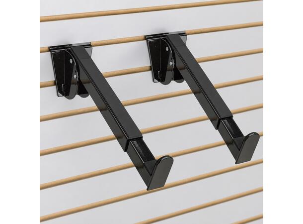 Justerbare armer til sporvegg – par lengde i 4 trinn (31 - 47cm) 