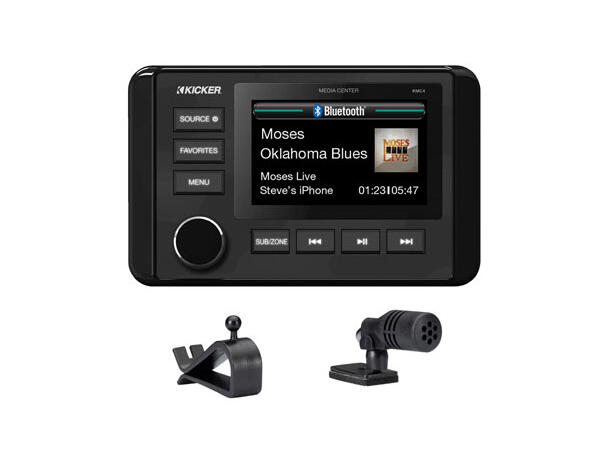 Kicker 51KMC4 - hovedenhet 3" display BT USB AUX 