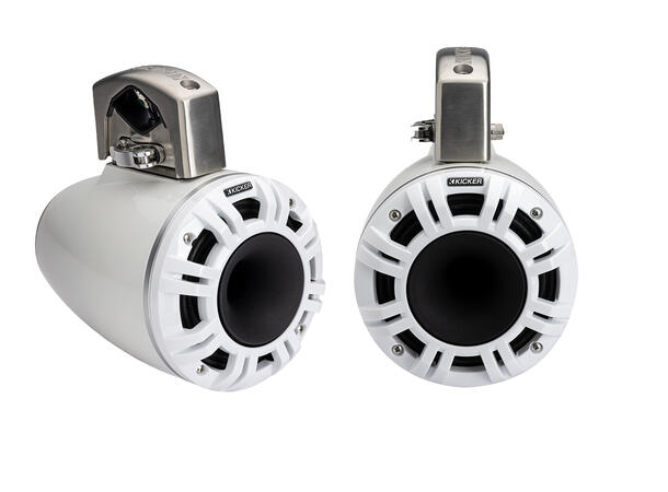 Kicker KMTCXL65W - høyttaler 6,5" bass + horn i kabinett (hvit) 