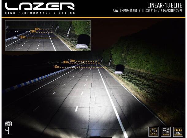 Lazer Linear 18 Elite lyspakke | Toyota Hilux 2016–2020