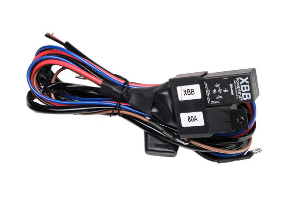 Luxtar Relekabelsett, master og slave 12 Volt, 80 Amp rele, 40 Amp sikring 