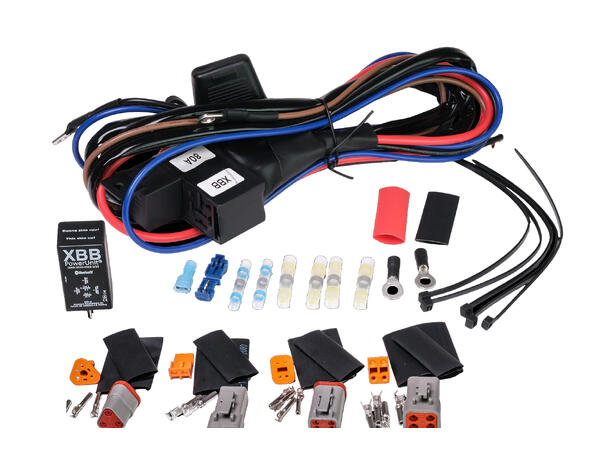 Luxtar Relekabelsett, master og slave 12 Volt, 80 Amp rele, 40 Amp sikring 