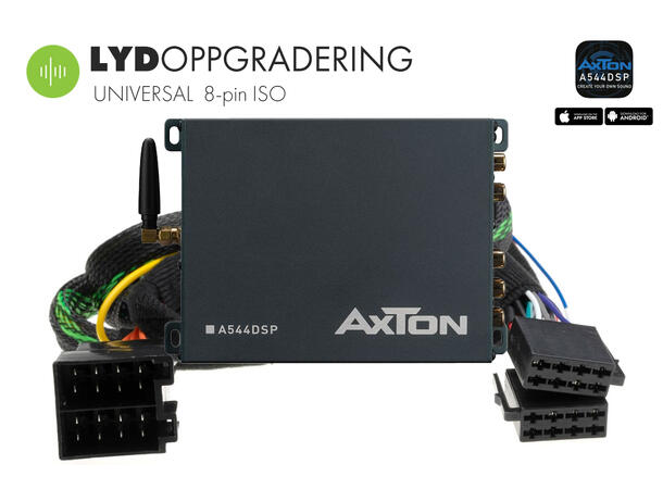 Lydoppgradering UNIVERSAL 8-pin ISO Plug & Play DSP forsterker 