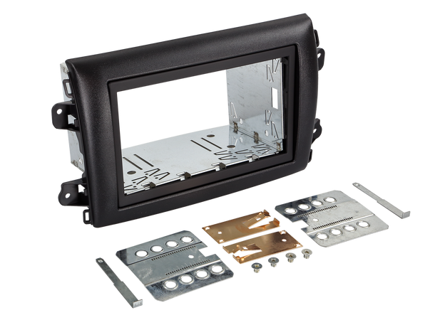 Monteringsramme 2DIN Fiat Ducato, 04/2021-2022, sort 
