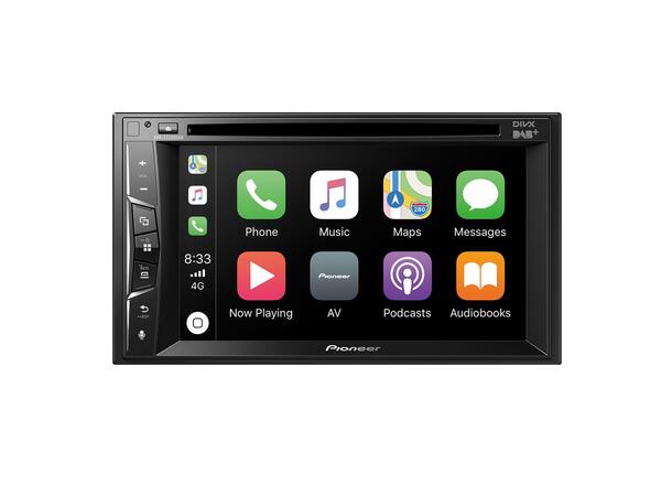 Pioneer AVH-Z3200DAB CD/DVD, Carplay, BT, DAB+, 3 linje ut 