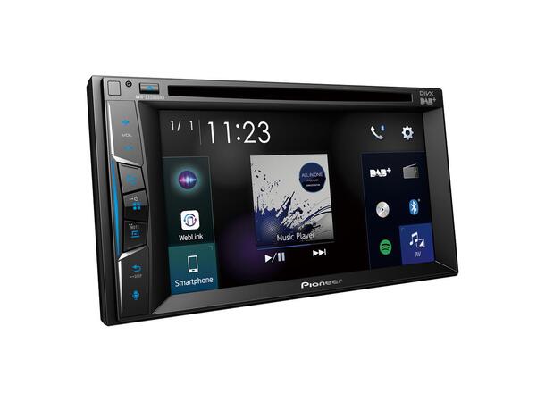 Pioneer AVH-Z3200DAB CD/DVD, Carplay, BT, DAB+, 3 linje ut 