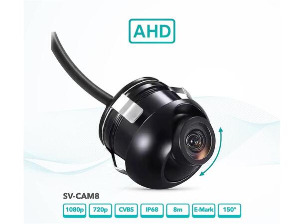 Sonovision SV-CAM8 Universalt ryggekamera - Innfellbart 
