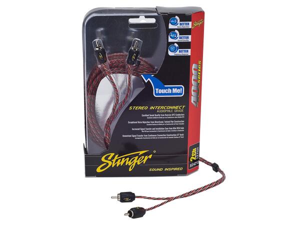 Stinger - Signalkabel 3,5m 4000 Serien, 2 kanaler RCA, BULK 