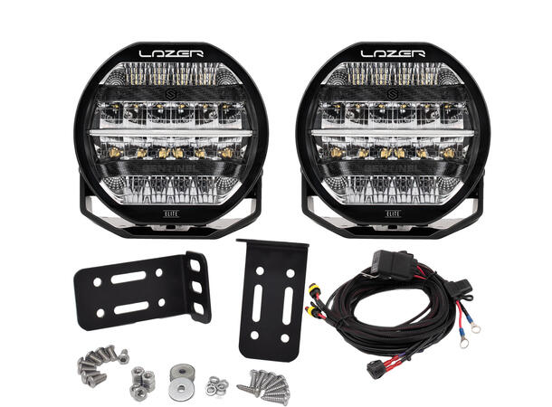 2x Lazer Sentinel 7" Elite Lyspakke | 20 496 lumen | Audiocom