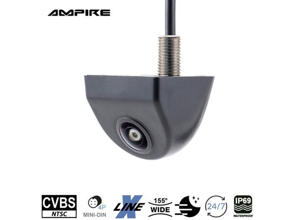 Ampire Rygge/Front-kamera (CVBS) NTSC - 7 meter kabel 