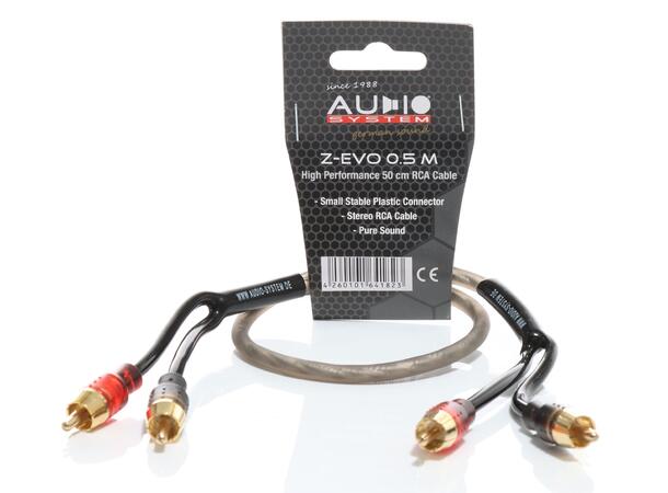 Audio System Z-EVO 0.5M, RCA kabel Signalkabel 50cm 