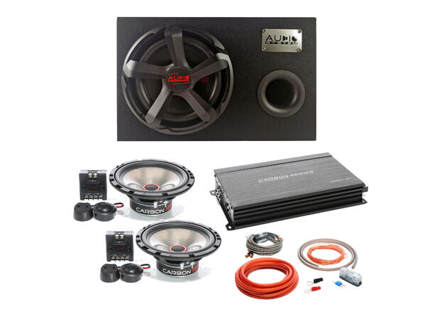 Audio System lydpakke 2 4 kanals forst, frontsett, 10" basskasse 