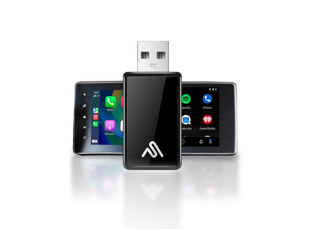 AutoSky WUA-8, Trådløst adapter Trådløs CarPlay & Android Auto Adapter 