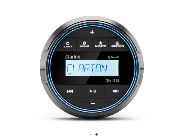 Clarion CMM-10GR mediaspiller (IP66) Blåtann,USB,4x20W,2 soner (Ikke DAB) 